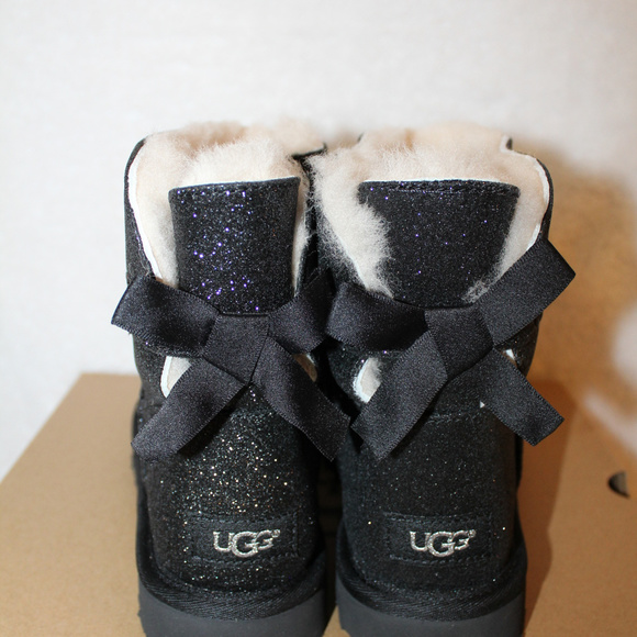 UGG MINI BAILEY BOW SPARKLE BOOTS NEW! - Picture 4 of 8